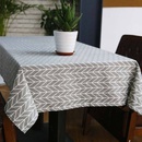 Nappe de table basse en tissu de dcoration de table simple en coton et linpicture9