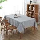 Nappe de table basse en tissu de dcoration de table simple en coton et linpicture11