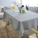 Nappe de table basse en tissu de dcoration de table simple en coton et linpicture13
