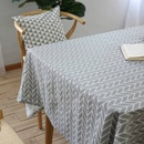 Nappe de table basse en tissu de dcoration de table simple en coton et linpicture14