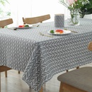 Nappe de table basse en tissu de dcoration de table simple en coton et linpicture15