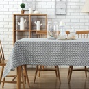 Nappe de table basse en tissu de dcoration de table simple en coton et linpicture16