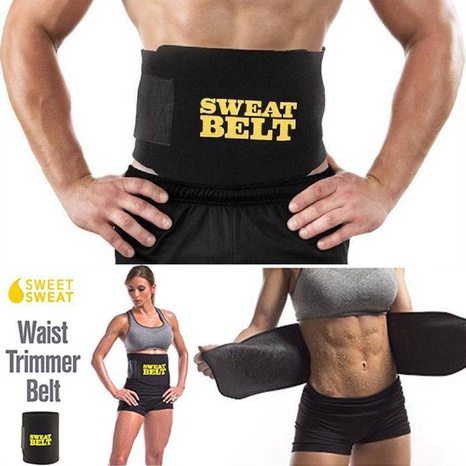 Sports belt men's and women's sweat belt fitness abdominal sweat-absorbing belt's discount tags