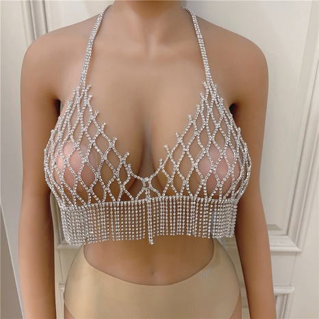 Europe and the United States rhinestone sexy bra underwear body chain wholesale  NHJAJ622287's discount tags