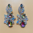 fashion exaggerated large hollow water drop rhinestone AB colored earringspicture10