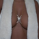 2022 fashion curved diamondencrusted butterfly chest support sexy chest chainpicture10