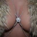 European and American fashion accessories simple arc full drill chest support sexy body chainpicture9