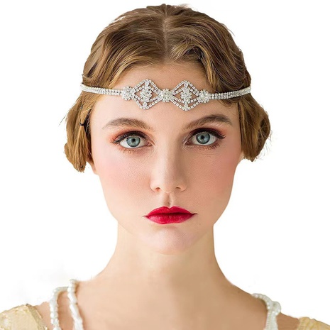 Fashion Rhinestone Geometric Hairband Fashion Novel Bridal Wedding Hair Accessories NHJAJ622318's discount tags