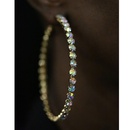 fashion big circle inlaid color rhinestone hoop earrings wholesalepicture9