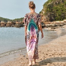 Mode Blume Robe Strand Strandkleid langen Rock Bikini Badeanzug Blusepicture8