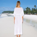 nouveau chemisier en dentelle froisse en mousseline de soie crme solaire plage jupe longue chemisepicture10