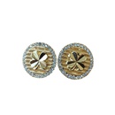 vintage gemstone diamond flower carving pattern earrings wholesalepicture11