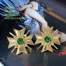 Vintage Geometric Colorful Gemstones Pearls Alloy Earrings Wholesalepicture11
