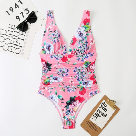 Damen einteiliger bedruckter Badeanzug Sexy Badeanzug's discount tags