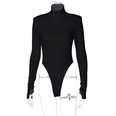 simple solid color new sexy backless longsleeved turtleneck jumpsuit wholesalepicture26