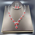 Shiny fashion romantic bride rhinestone necklace earrings setpicture10