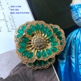 vintage flowers shaped gemstone folding retro pearl earrings brooch wholesalepicture19