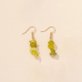 vintage color crystal gravel retro alloy geometric earrings wholesalepicture13