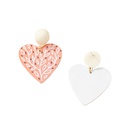 Fashion Heart Leaf Acrylic Inlaid Pearl Stud Earrings Wholesalepicture10