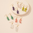 vintage color crystal gravel retro alloy geometric earrings wholesalepicture7