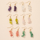 vintage color crystal gravel retro alloy geometric earrings wholesalepicture8