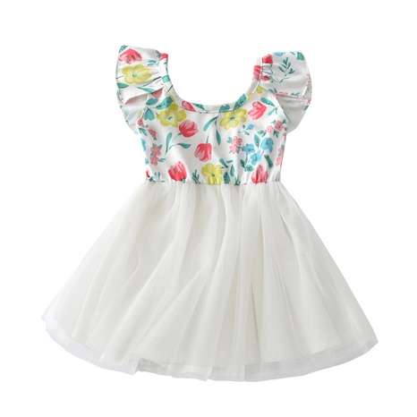 filles d'été robe florale robe jupe robe pour enfants en gros NHXFX623259's discount tags
