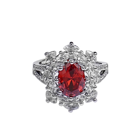 classic horse eye studded simple red zircon bracelet ring wholesale's discount tags