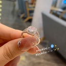 fashion geometric colorful inlaid flash zircon copper ring wholesalepicture9