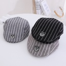 childrens striped beret Korean baby fashion label baseball cap wholesalepicture7