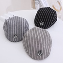 childrens striped beret Korean baby fashion label baseball cap wholesalepicture8