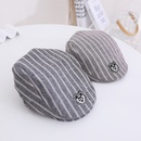 childrens striped beret Korean baby fashion label baseball cap wholesalepicture9