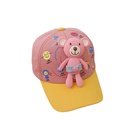 Korea cute bear children baseball cap spring new detachable sunshade baseball cappicture10