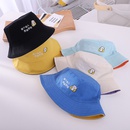 Spring and autumn new eat little lazy cat embroidered childrens foldable fisherman hatpicture6