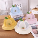 Baby summer net hat new sun flower sunshade hat thin breathable fisherman hatpicture2