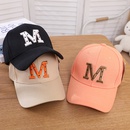 hiphop baseball cap childrens embroidery letter M sports sun hat wholesalepicture2