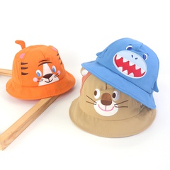 Children's cartoon animal fisherman hat shark tiger baby thin fisherman hat