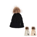Black knitted hat male treasure warm twist wool hat female autumn and winterpicture5