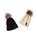 Black knitted hat male treasure warm twist wool hat female autumn and winterpicture8