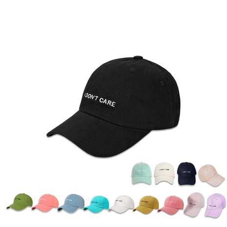fashion wide-brimmed baseball cap simple embroidered letters peaked cap's discount tags