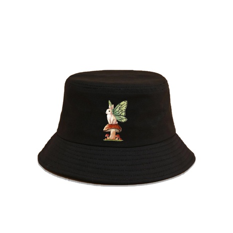 cute mushroom rabbit pattern fisherman wide-brimmed sunshade hat's discount tags