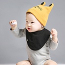 Meow pattern knitted hat Korean new baby beanie hat autumn and winterpicture7