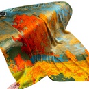 90cm square scarf birch simulation silk scarf wholesale trend ladies silk scarfpicture10