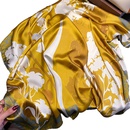 spring and summer new floral simulation silk satin 90cm rolled edge square scarfpicture9