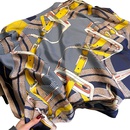 Spring and summer new satin thin silk scarf female simulation silk chain square scarfpicture10