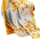 2022 new simulation silk scarf floral print decorative scarf Korean version large square scarfpicture10