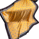 Nouveau foulard en soie imprim couronne jaune printemps et t simulation foulard en soie chlepicture10