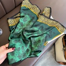 2022 new style thin scarf 90cm leopard print large square scarf simulation silk scarf wholesalepicture8