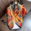Foulard carr rtro imprim couleur zbre foulard en soie de mode grand foulard carr mincepicture6