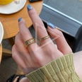 simple geometric fine simple weaving copper ring wholesalepicture20