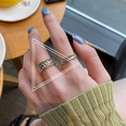 simple geometric fine simple weaving copper ring wholesalepicture21
